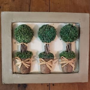 Topiary wall art 12 inches tall.